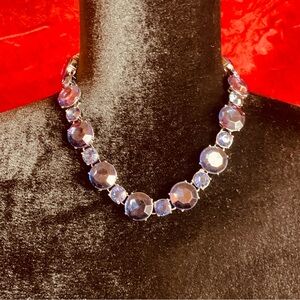 Elegant Blue Gem Necklace